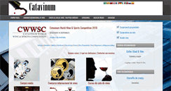 Desktop Screenshot of catavinum.net